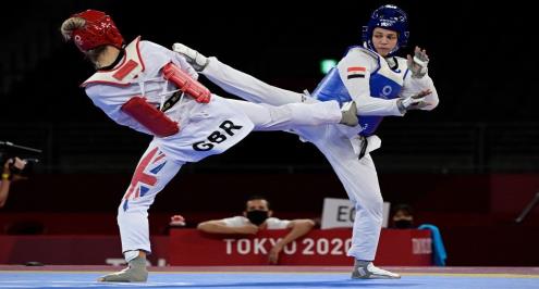 بالمواعيد.. فرصة "برونزية" لهداية ملاك بالتايكوندو 